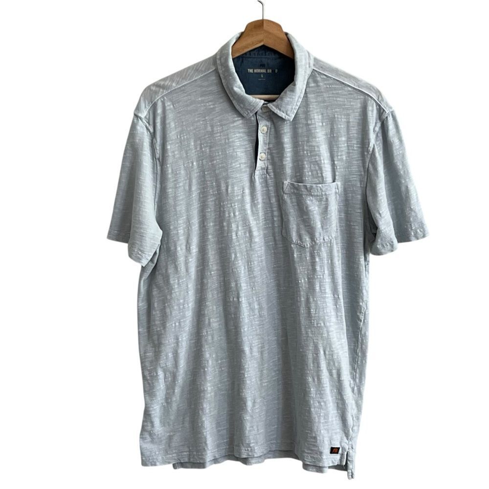 The Normal Brand Mens Vintage Slub Pocket Polo Size L Golf Casual Dadcore Travel